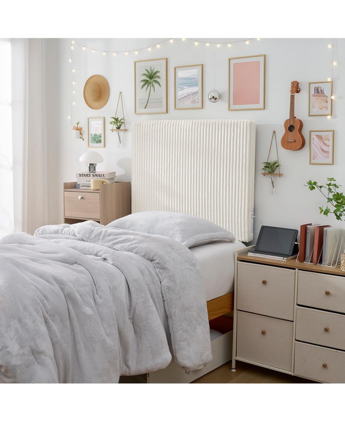DormCo Tavira Allure Right Side Outlet Headboard - Classic Corded