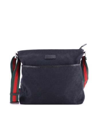 Medium Front Pocket Web Messenger GG Canvas