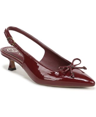 Women's Everly Pointed Toe Kitten Heel Slingback Pumps