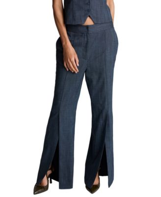 Women's High-Rise Slit Flare Pants