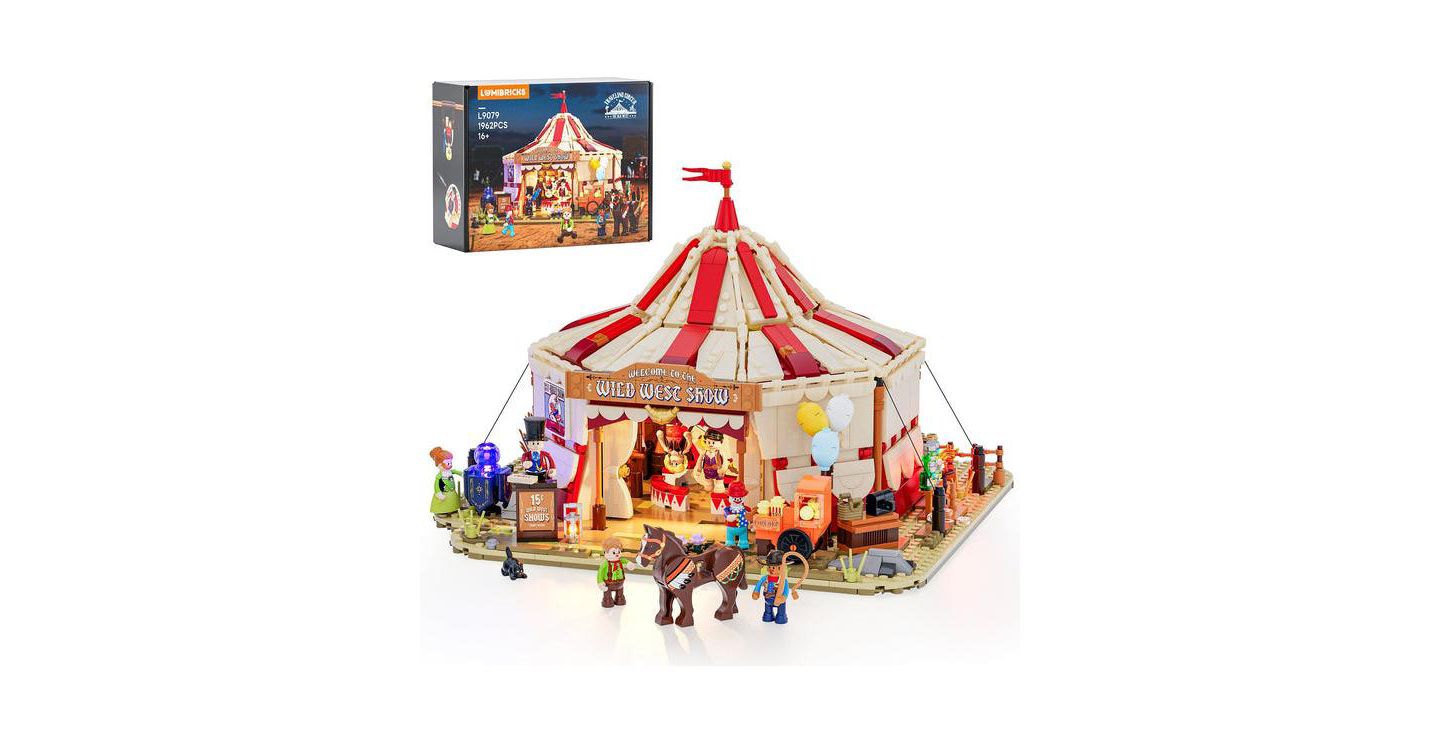 Детский конструктор Lumibricks Wild West Traveling Circus 1962-Piece Lighting Building Set, Ages 14+ — фото 1