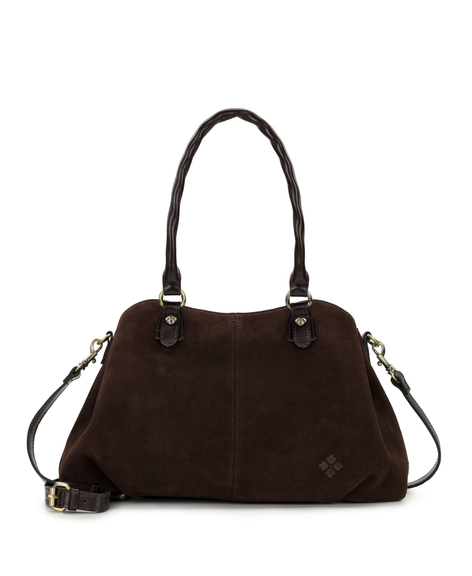 Johanne Medium Suede Satchel Handbag