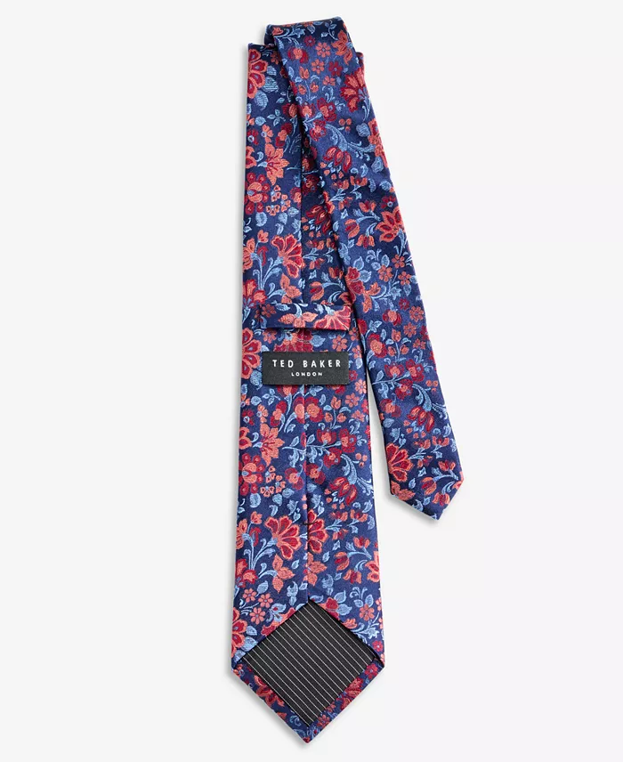 Men's Floral Classic Silk Tie - thumbnail 2