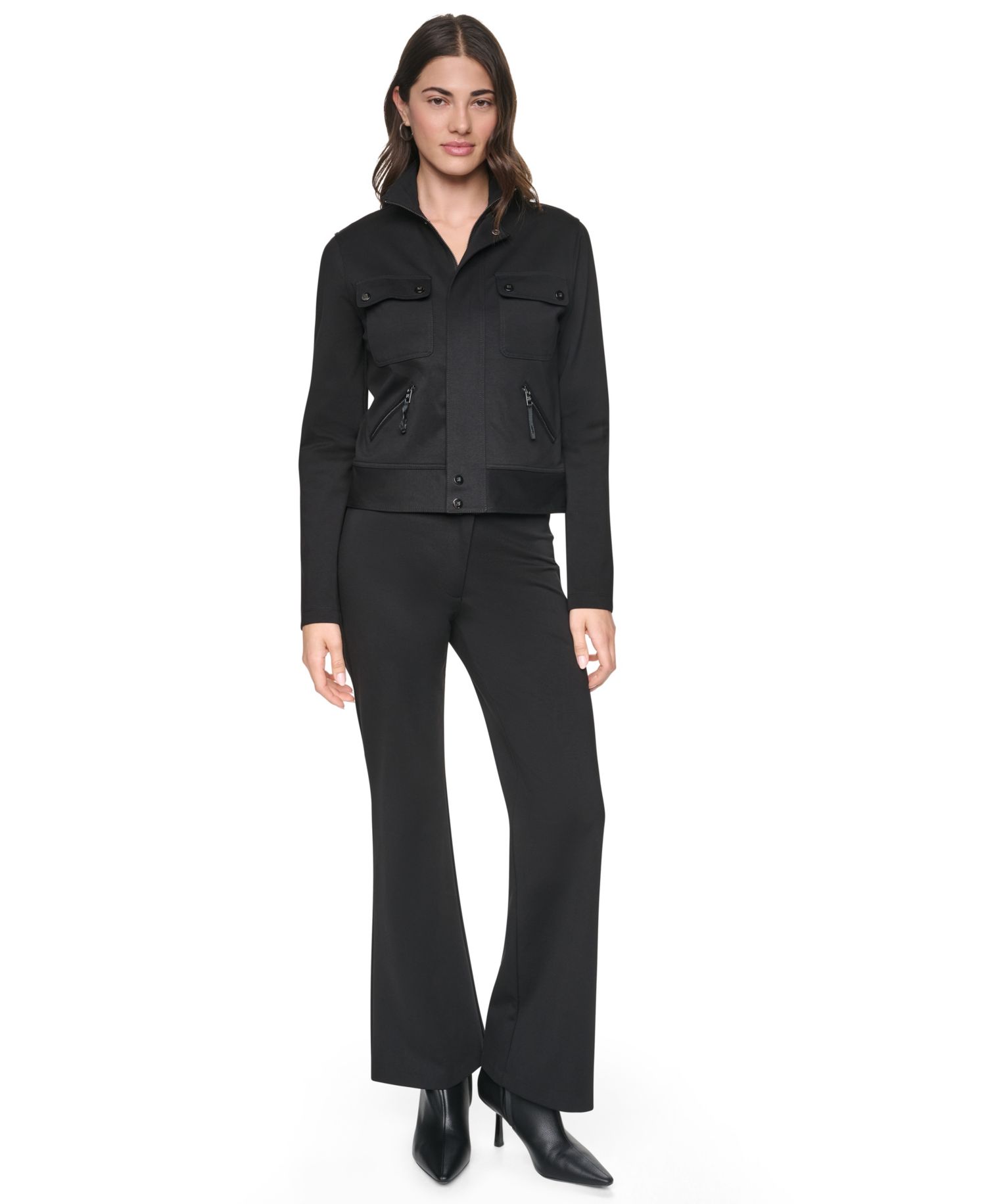 Women's Soho Ponte Tech Zip-Front Jacket