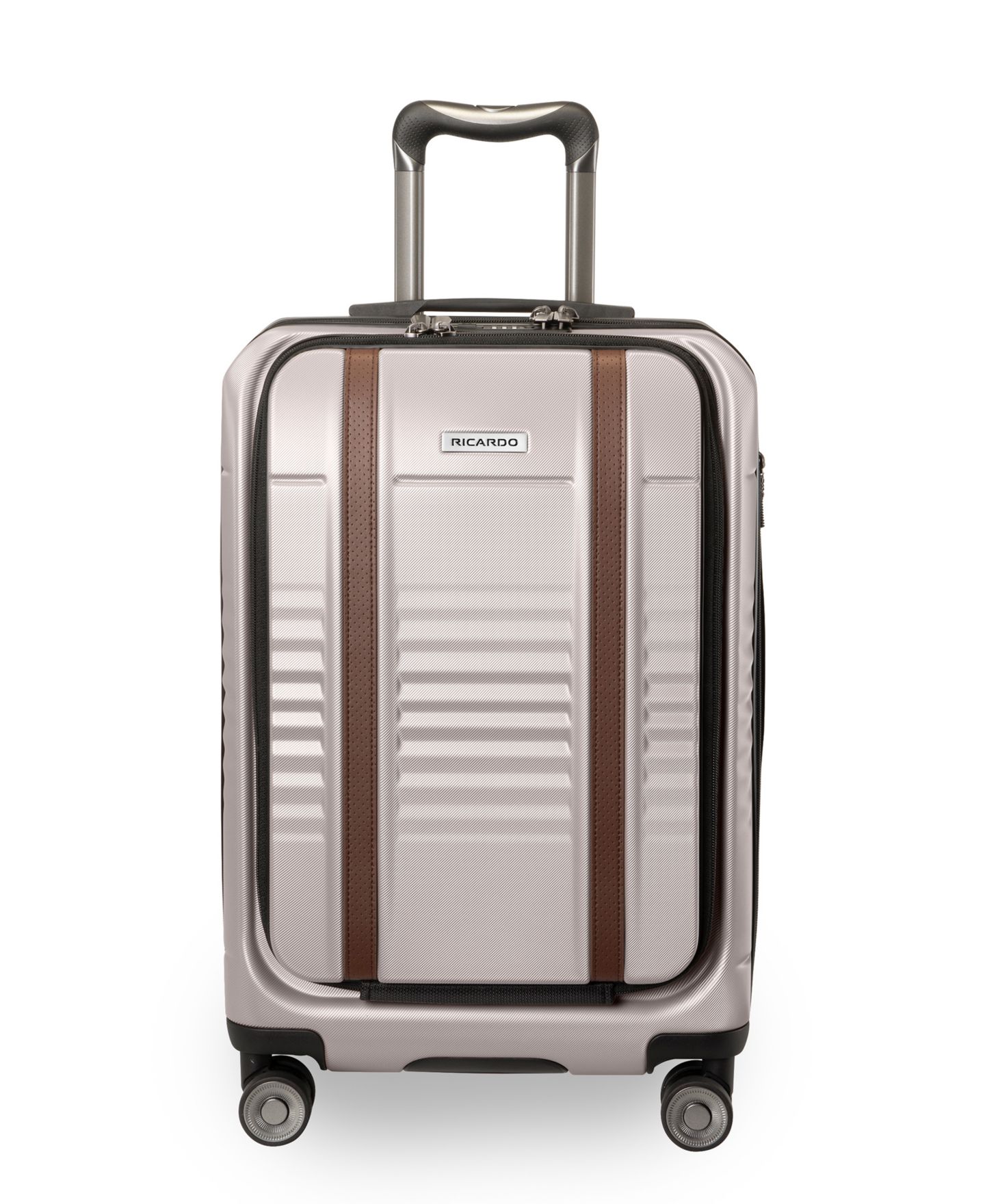 Чемодан Ricardo Cabrillo 4.0 Carry-On with FastAccess Front Pocket Spinner Suitcase, цвет: Сливочный кремовый — фото 4