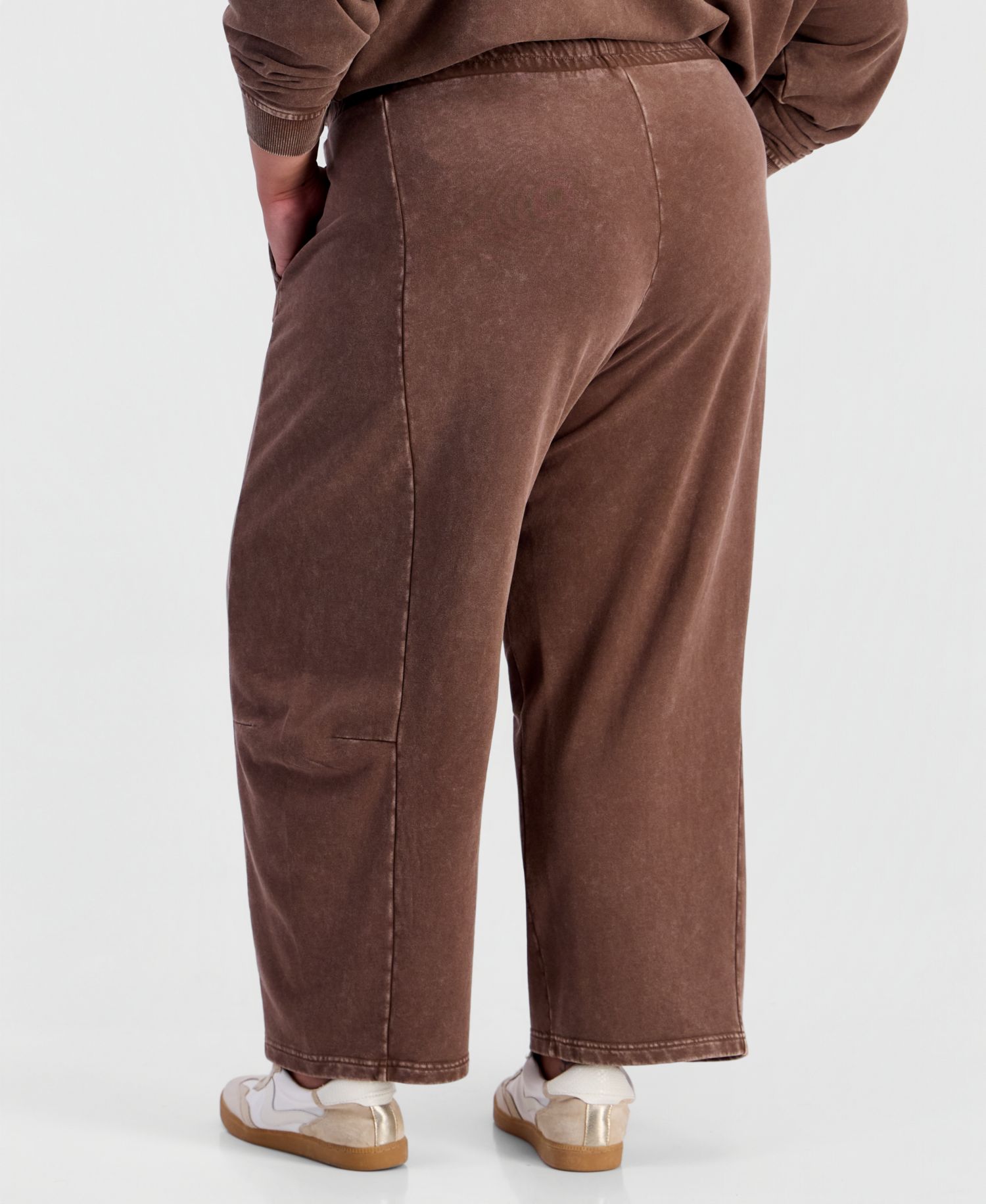 Plus Size Fleece High-Rise Drawstring Pants