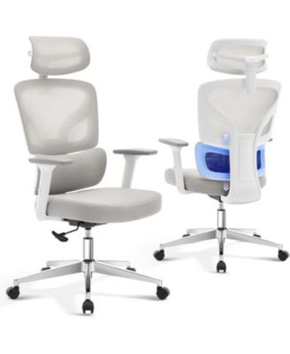 Ergonomic Office Chair, Computer Desk Chair Comfy with Adjustable Padded Headrest,Comfortable Lumbar Support and3D Armrest Gaming Chairs