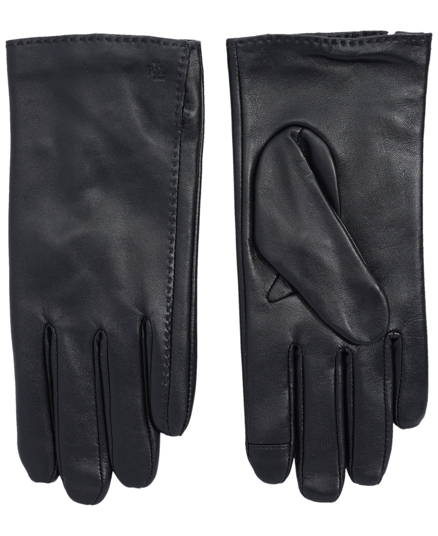 Women's Side Vent Leather Touch Gloves