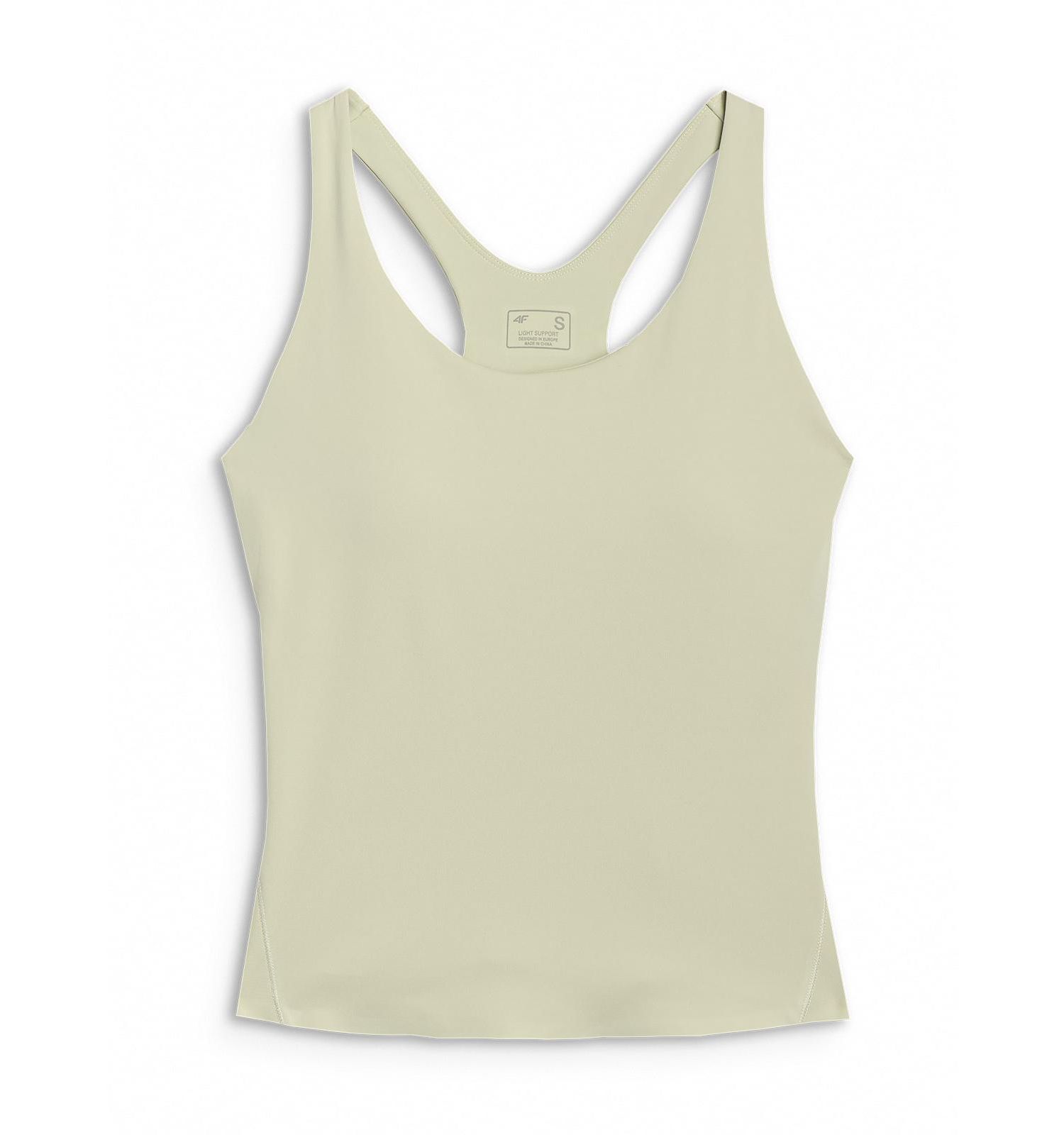 Women’s Quick-Dry Yoga Top – Slim Fit Built-In Bra Low Support