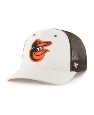 Carhartt x '47 Men's Natural/Brown Baltimore Orioles Undyed Trucker Adjustable Hat