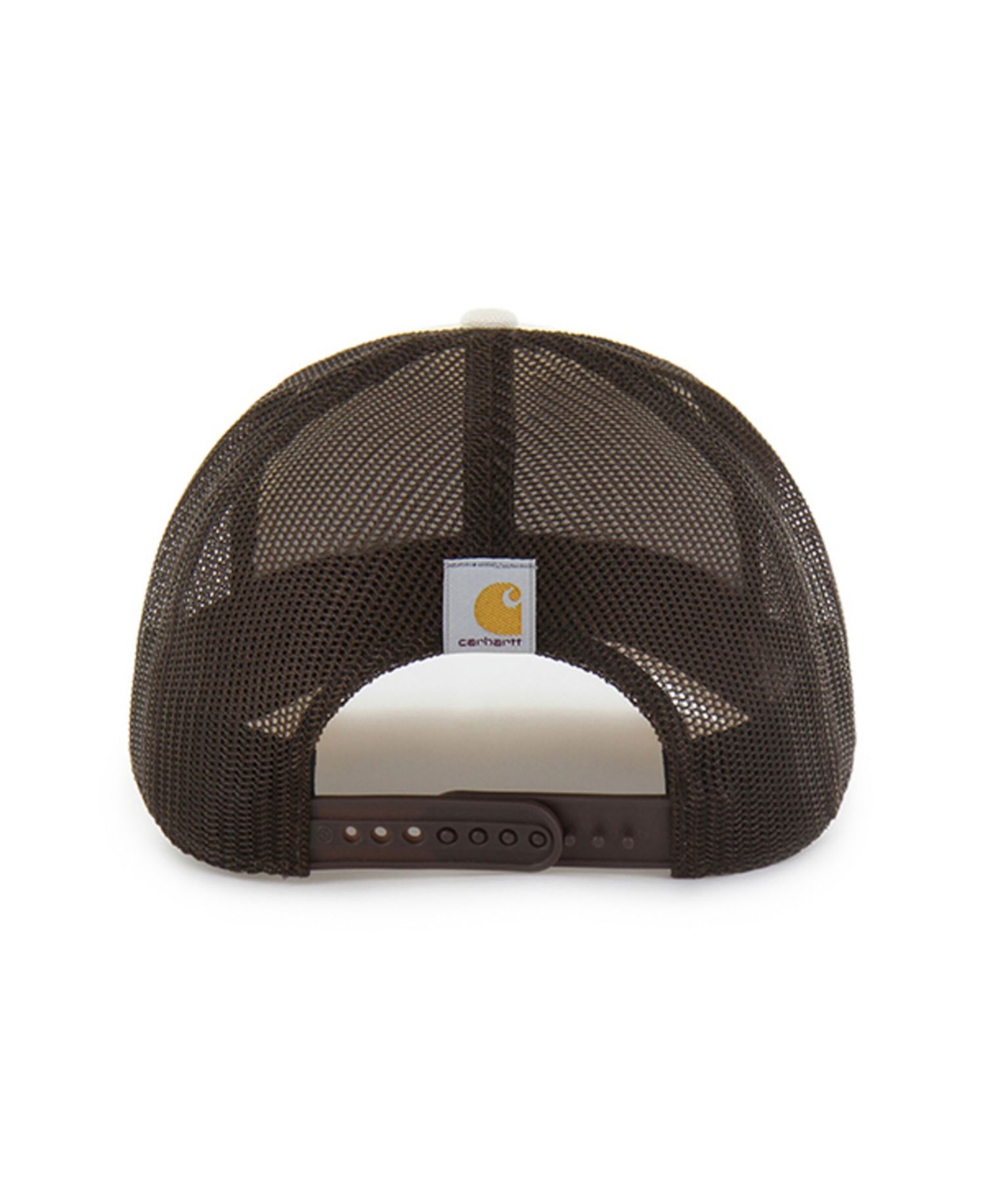 Carhartt x '47 Men's Natural/Brown Los Angeles Dodgers Undyed Trucker Adjustable Hat