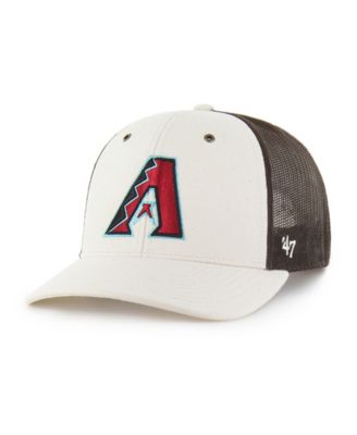 Carhartt x '47 Men's Natural/Brown Arizona Diamondbacks Undyed Trucker Adjustable Hat