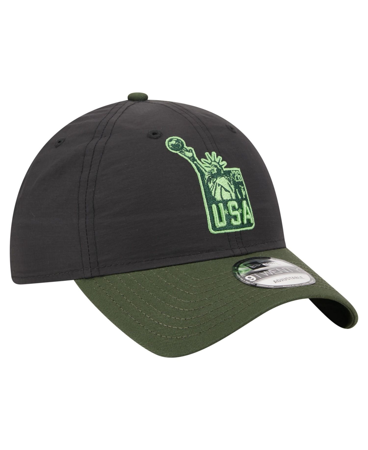 Men's Black/Olive USA Statue Of Liberty 9TWENTY Adjustable Dad Hat