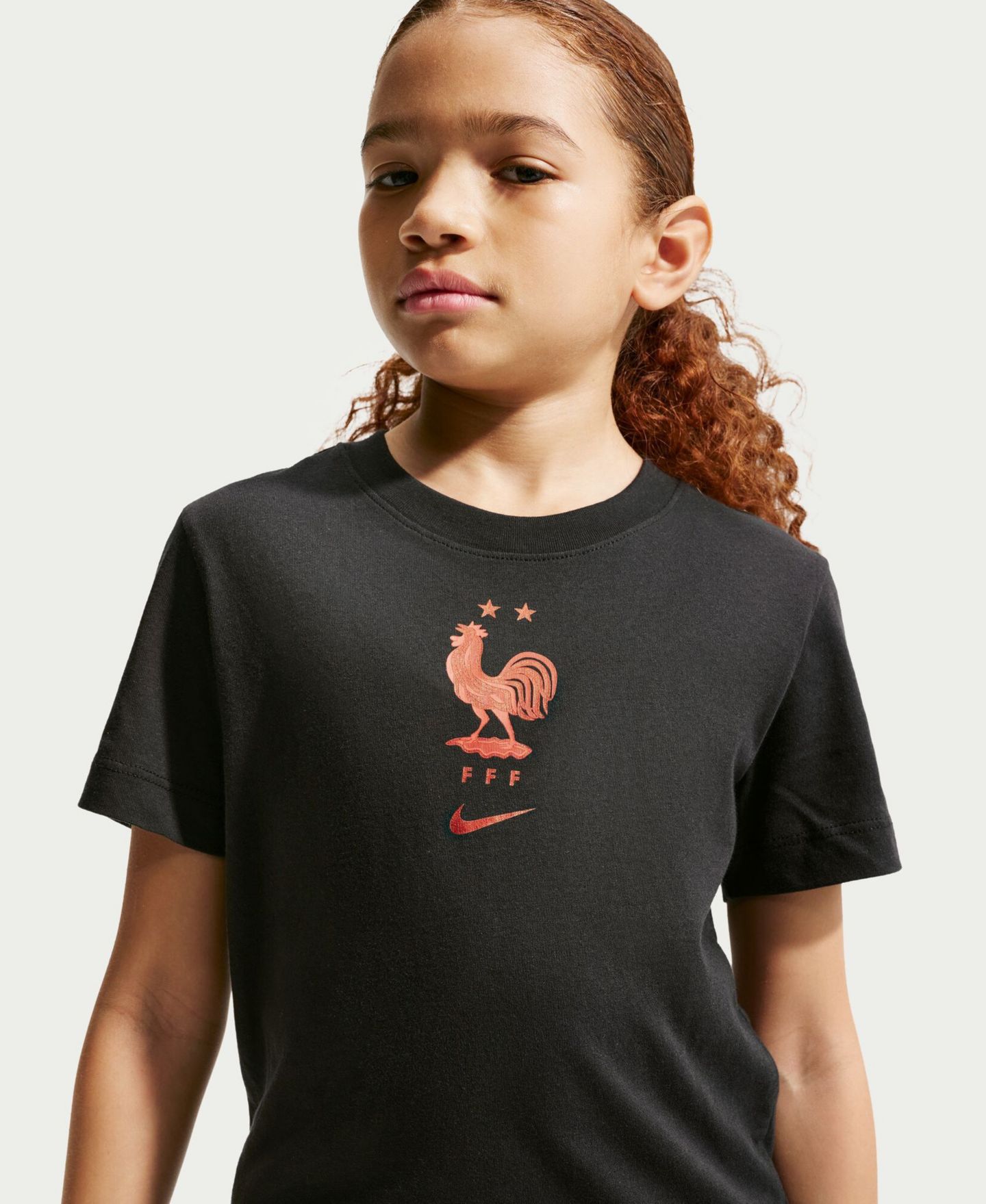 Детская футболка Nike Black France National Team Crest — фото 4