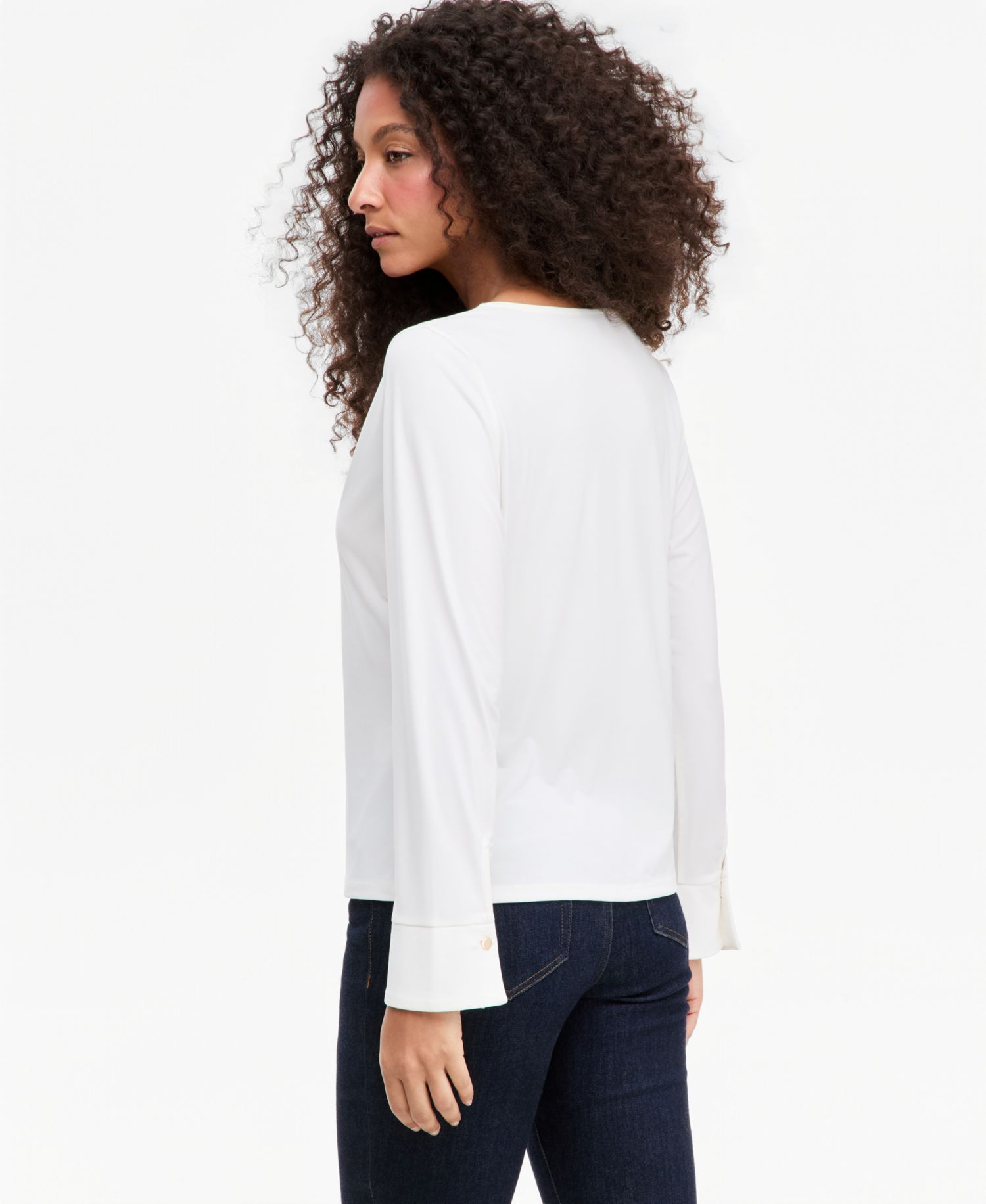 Women's V-Neck Long-Sleeve Blouse