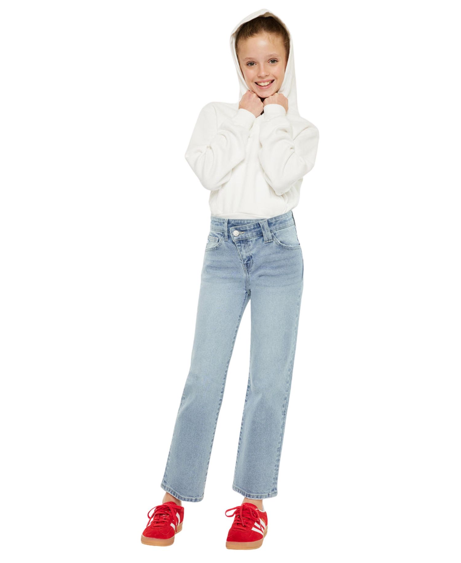 Big Girls Sav High Rise Straight Jeans