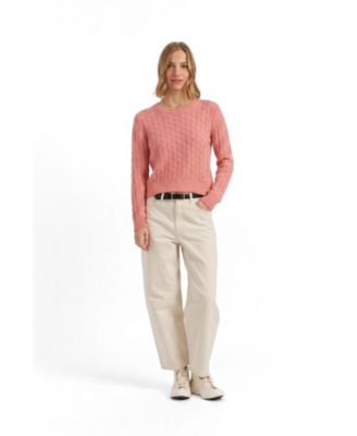 Women's Pure Cashmere Cable Sweater