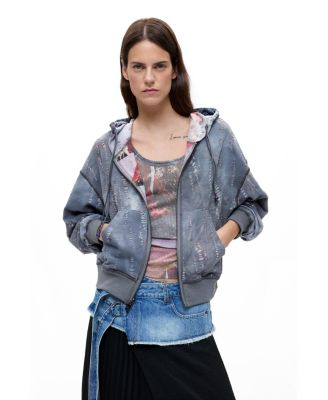 Women's Reversible Printed Sweatshirt