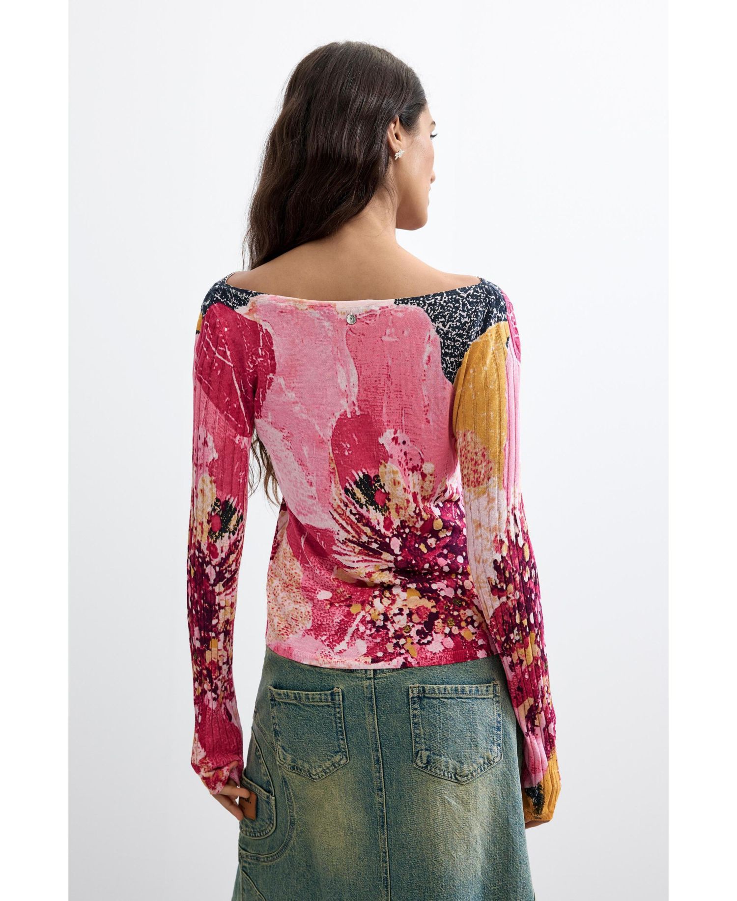 Women's Floral Printed Sweater