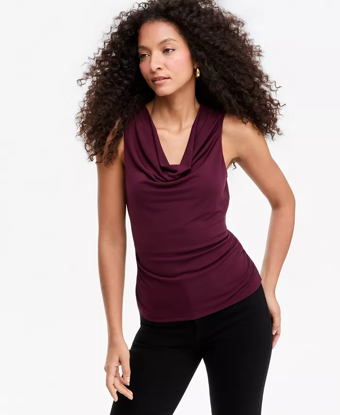 Women's Sleeveless Cowl Neck Tank