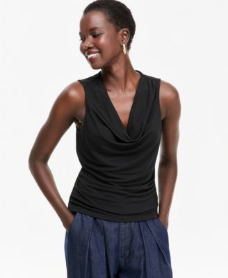Women's Sleeveless Cowl Neck Tank