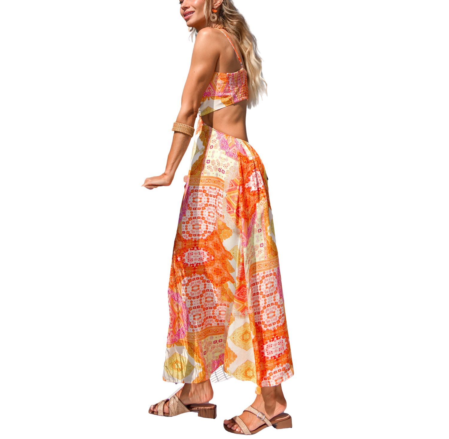 Women's June Plans Patchwork Maxi Beach Dress