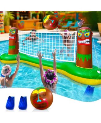 Inflatable Luau Tiki Pool Volleyball Game