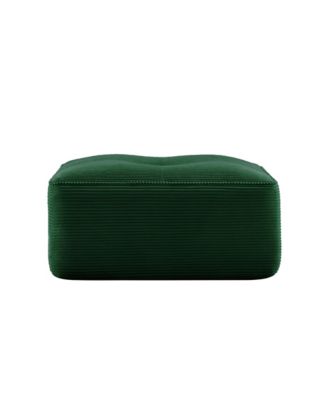 Corduroy Upholstered Ottoman Footrest for Living Room or Bedroom