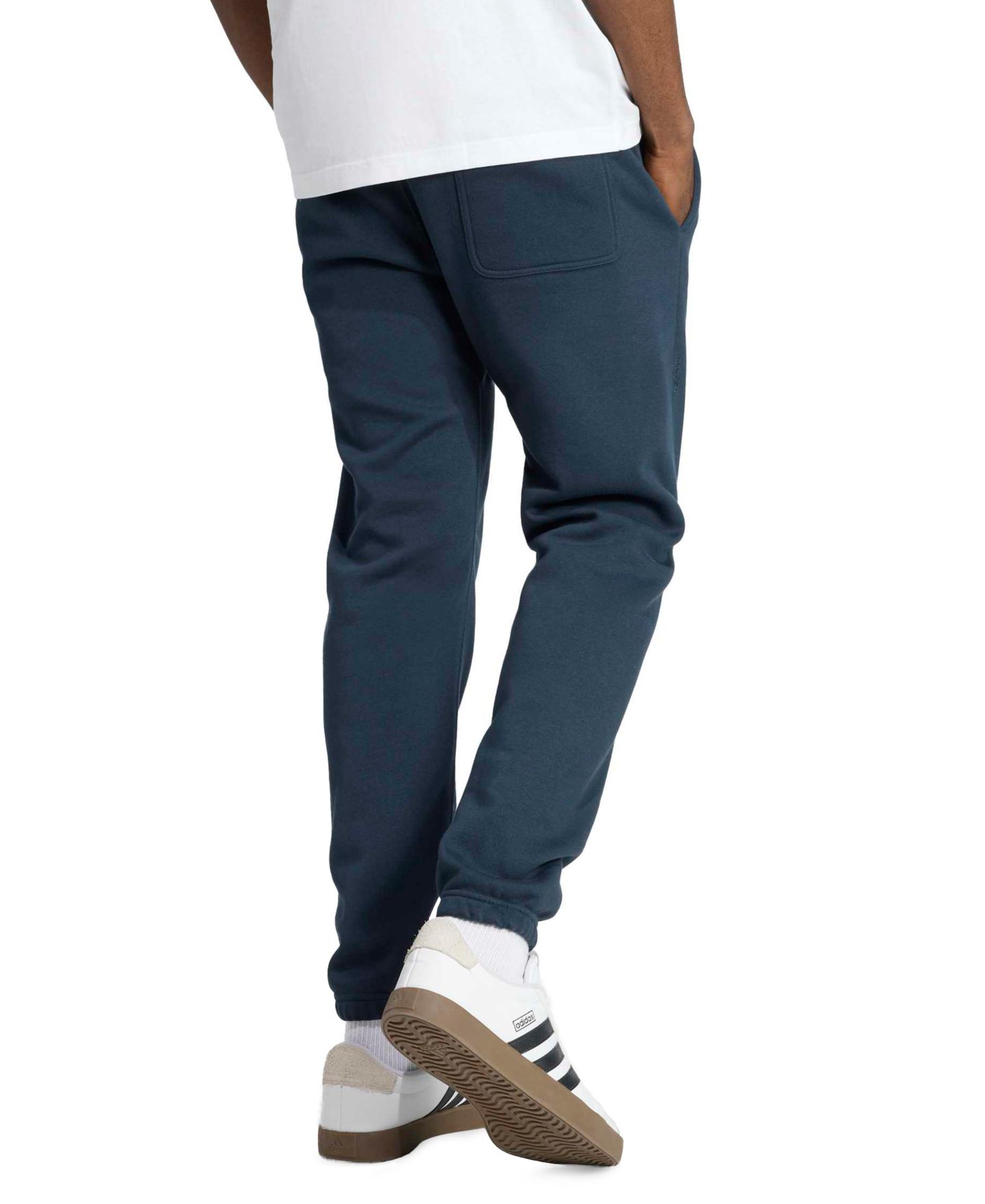 Мужские брюки adidas Season Fleece Regular-Fit Tapered, цвет: Чернильный — фото 5
