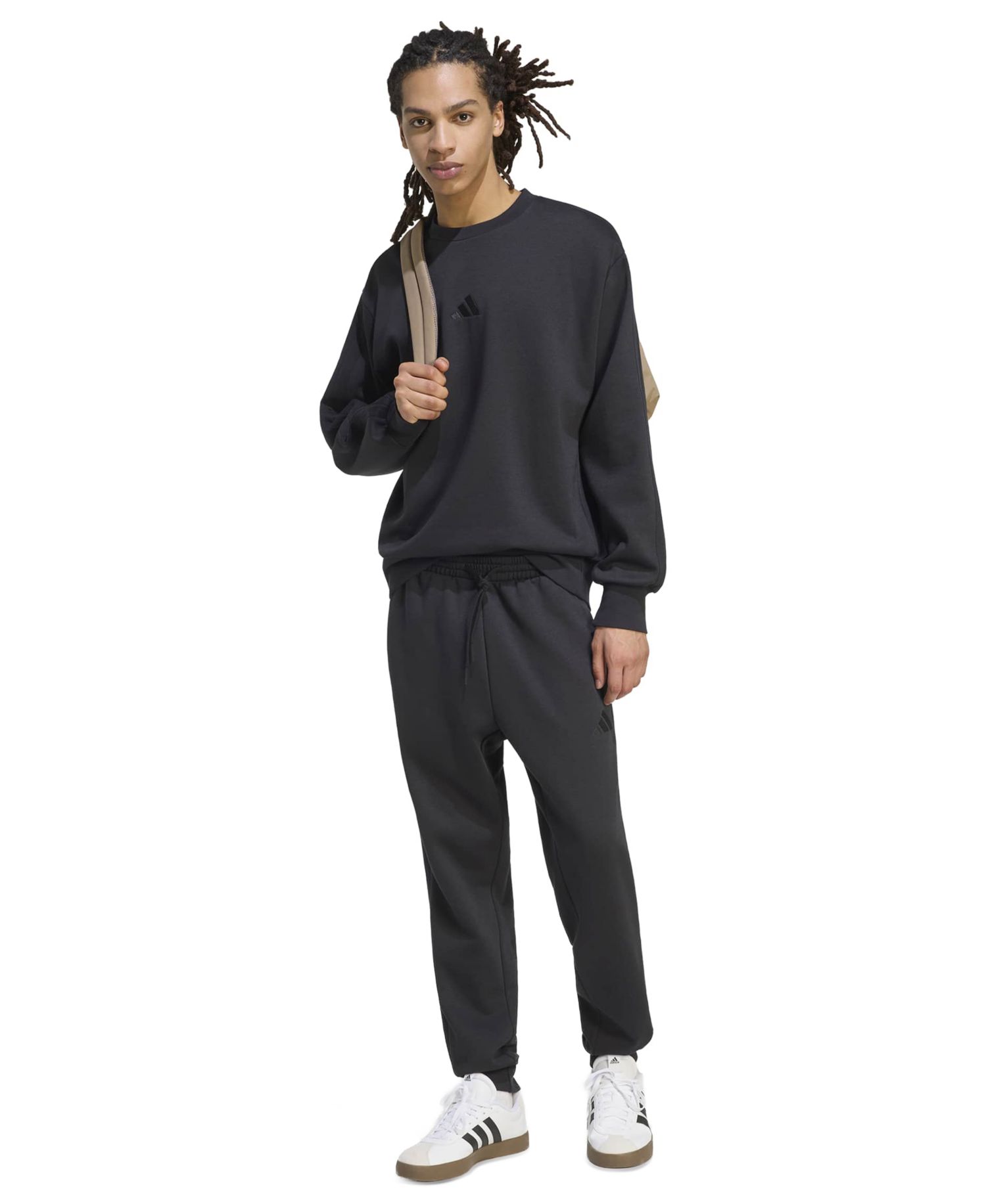 Men's Essentials 3-Stripes Fleece Sweatshirt