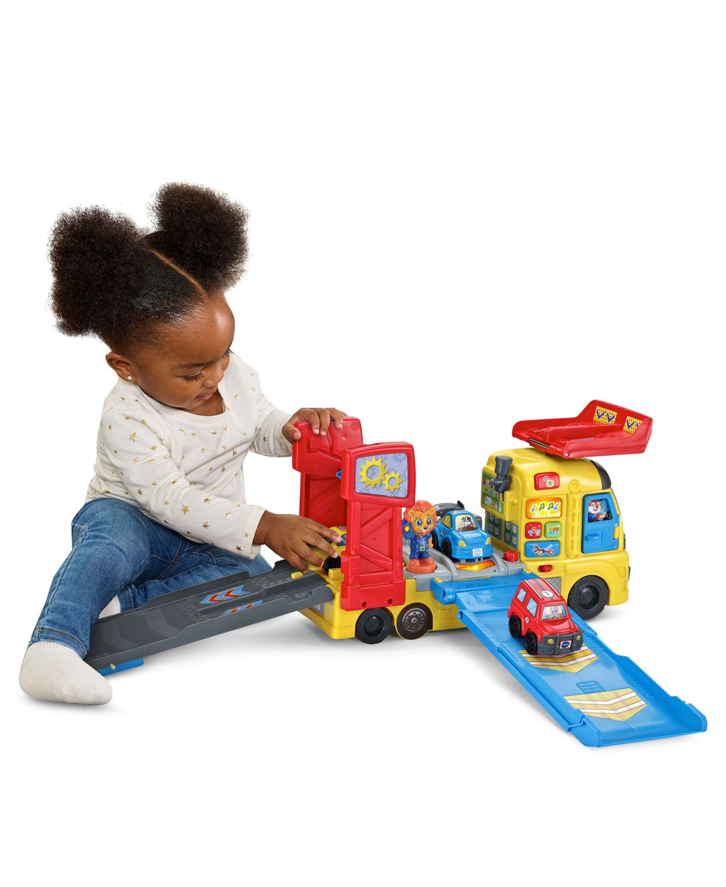 Детский игровой набор VTech 3-in-1 Race & Repair Hauler Interactive Learning Vehicle Playset — фото 9