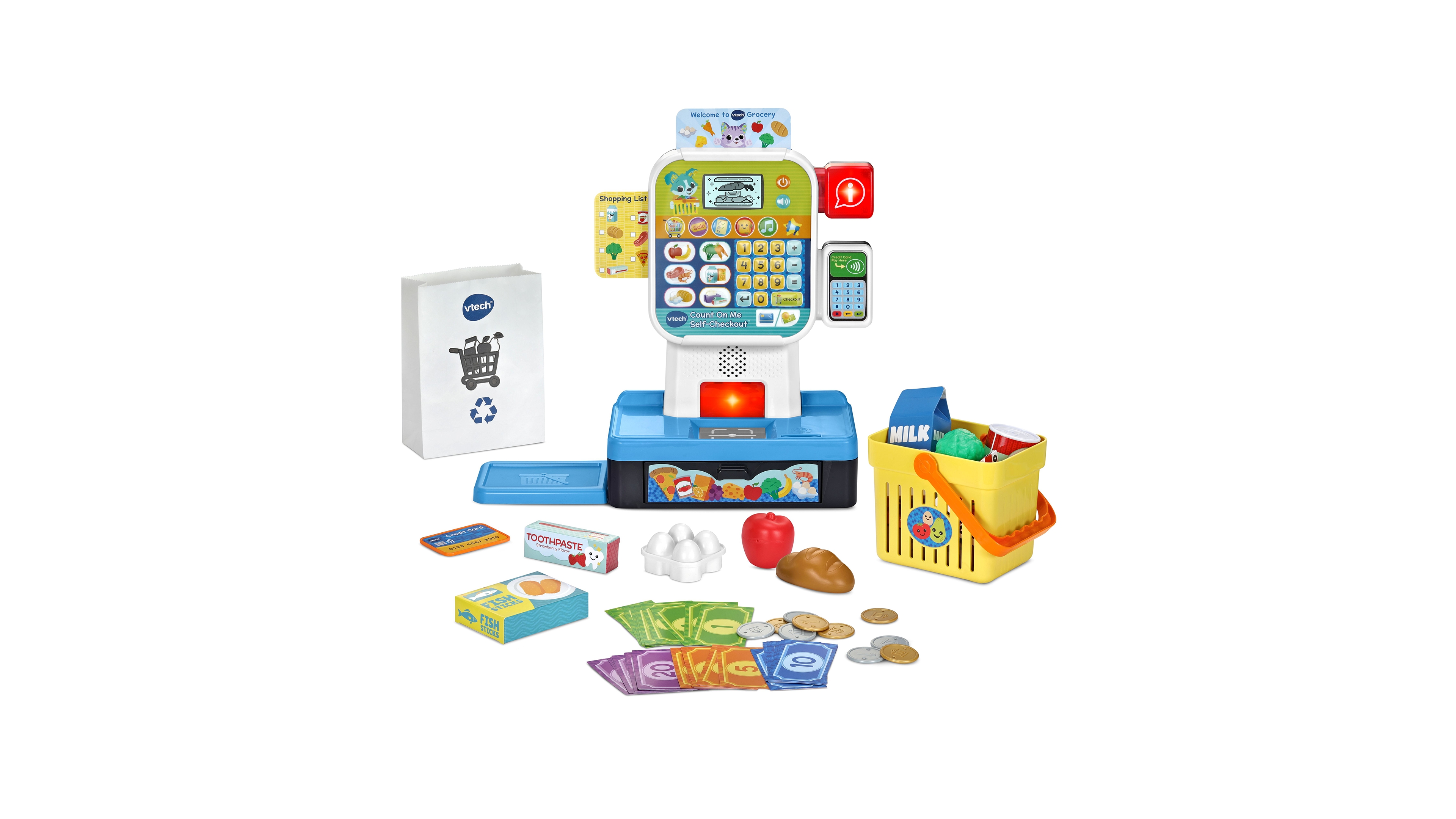 VTech Count On Me Self-Checkout Pretend Play Set, Ages 3+