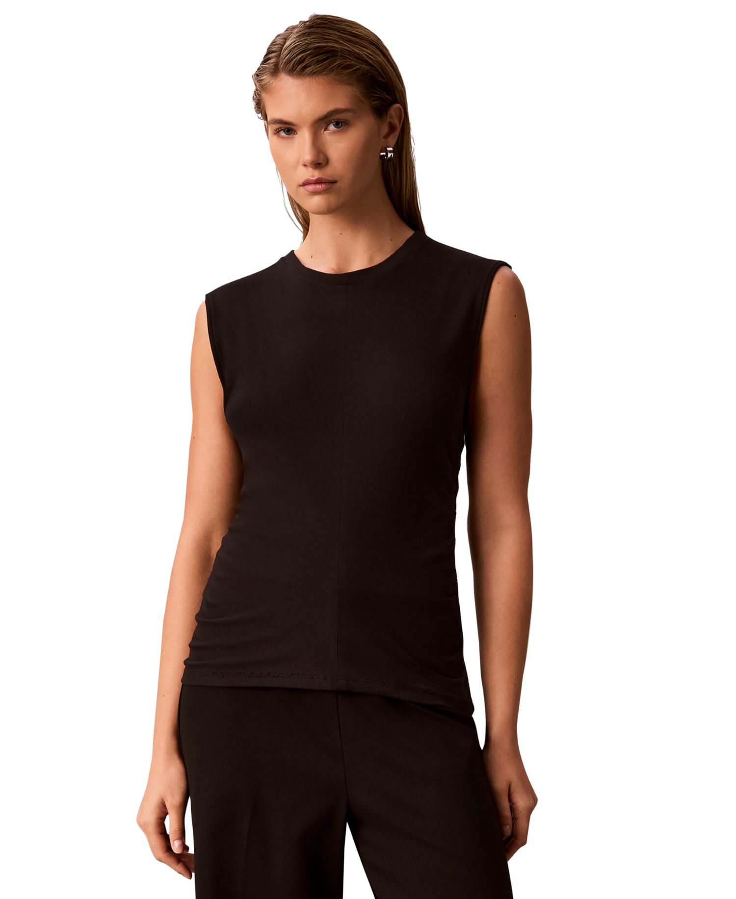 Petite High-Waisted Pull-On Wide-Leg Pants