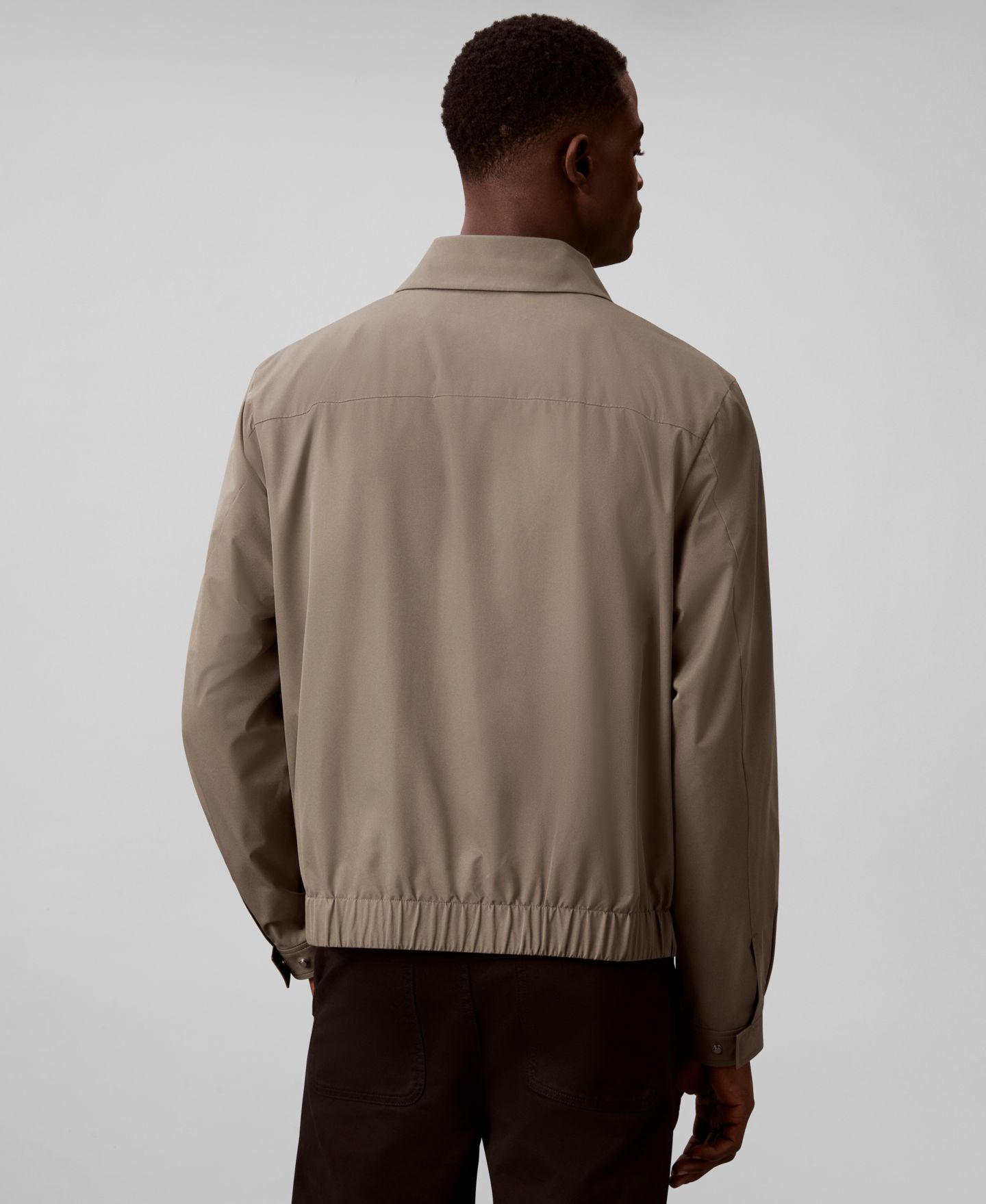 Мужская куртка Calvin Klein Classic Blouson Shirt Jacket, цвет: Серо-коричневый — фото 5