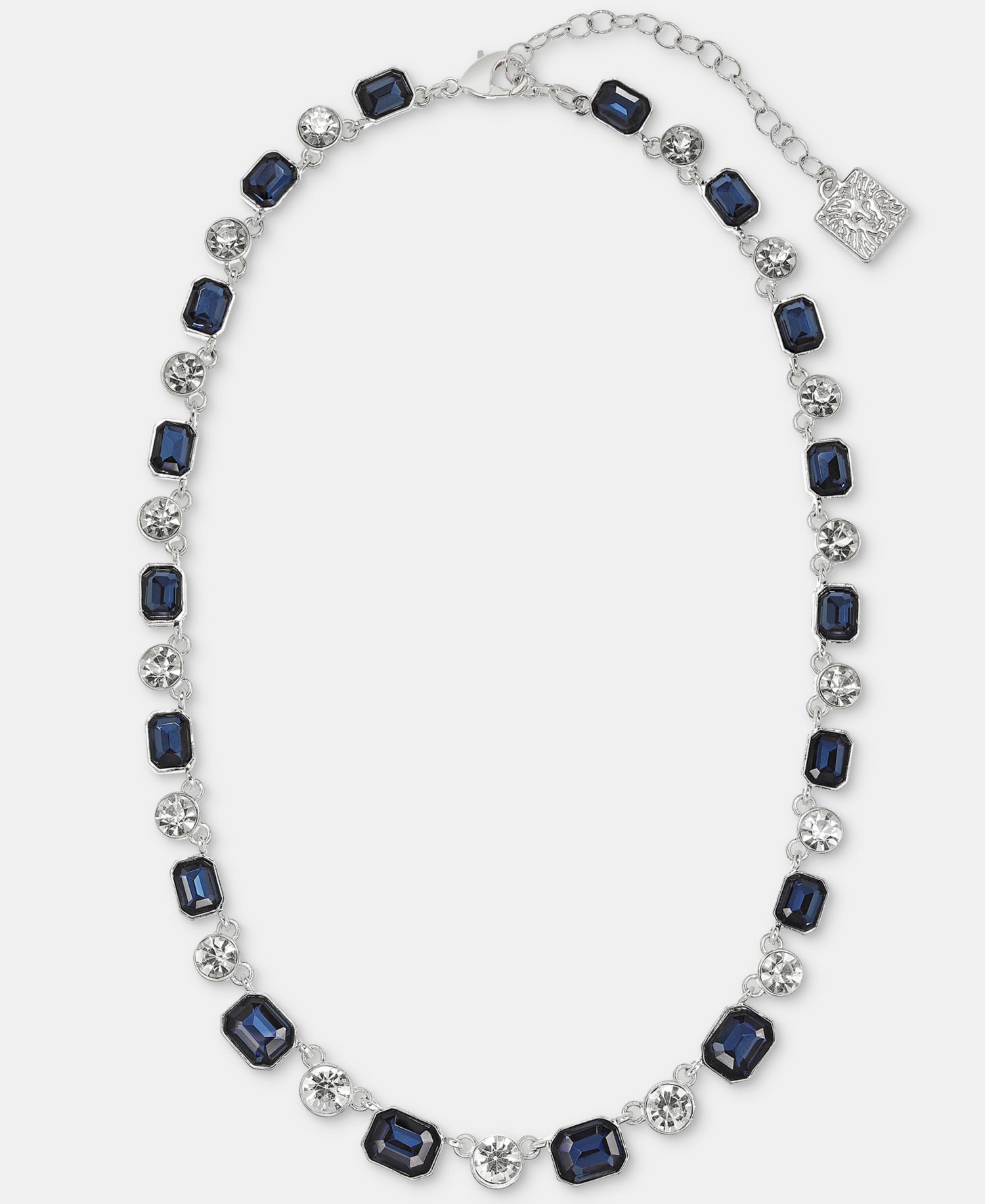 Crystal All-Around Collar Necklace, 16" + 3" extender