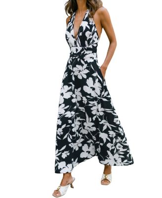 Women's New Romance Tropical Maxi Beach Dress