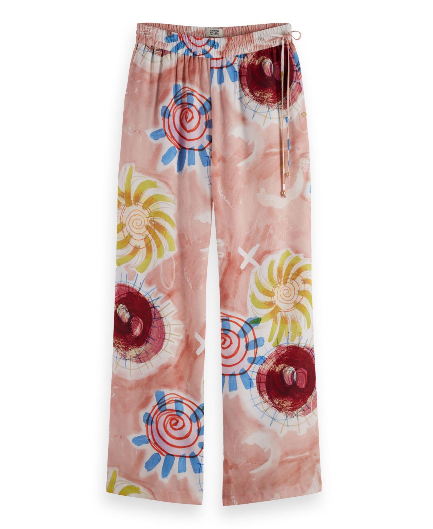 Women's Gia Mid Rise Wide Leg Elasticated Trousers