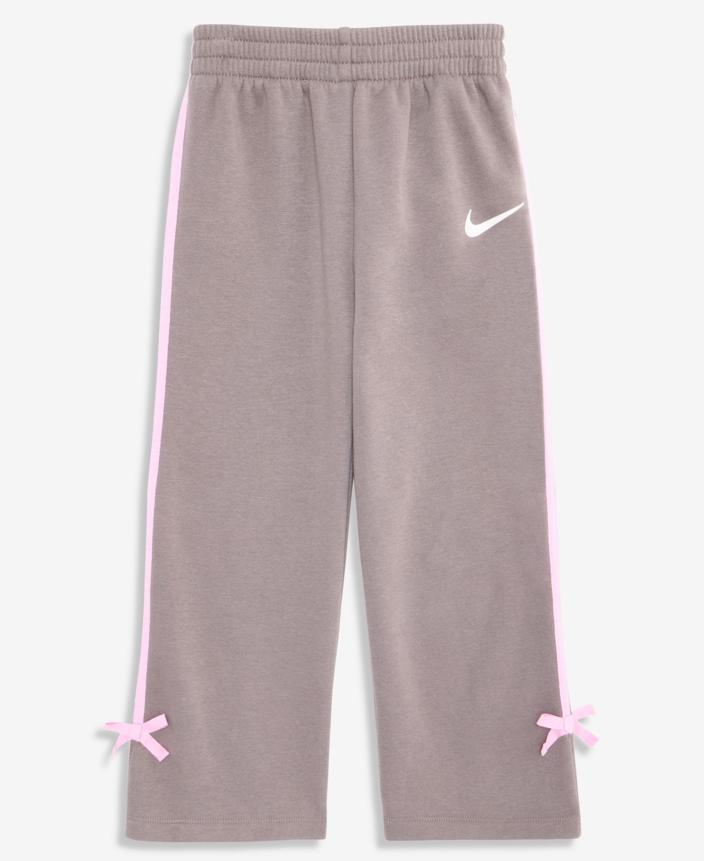 Брюки Nike Bow-Detail Wide-Leg Pants для девочек, цвет: Серо-бежевый — фото 4