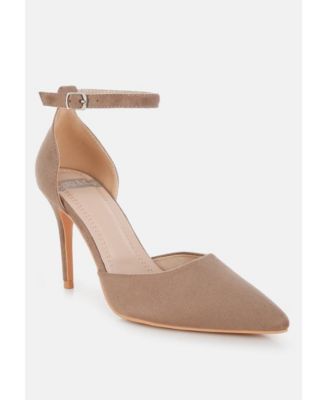 Rag and Co Womens Ushra Microfiber Stiletto Sandals