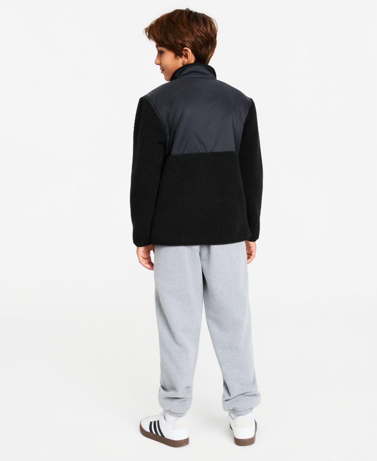 Boys' 4-20 Faux Sherpa Long-Sleeve Jacket