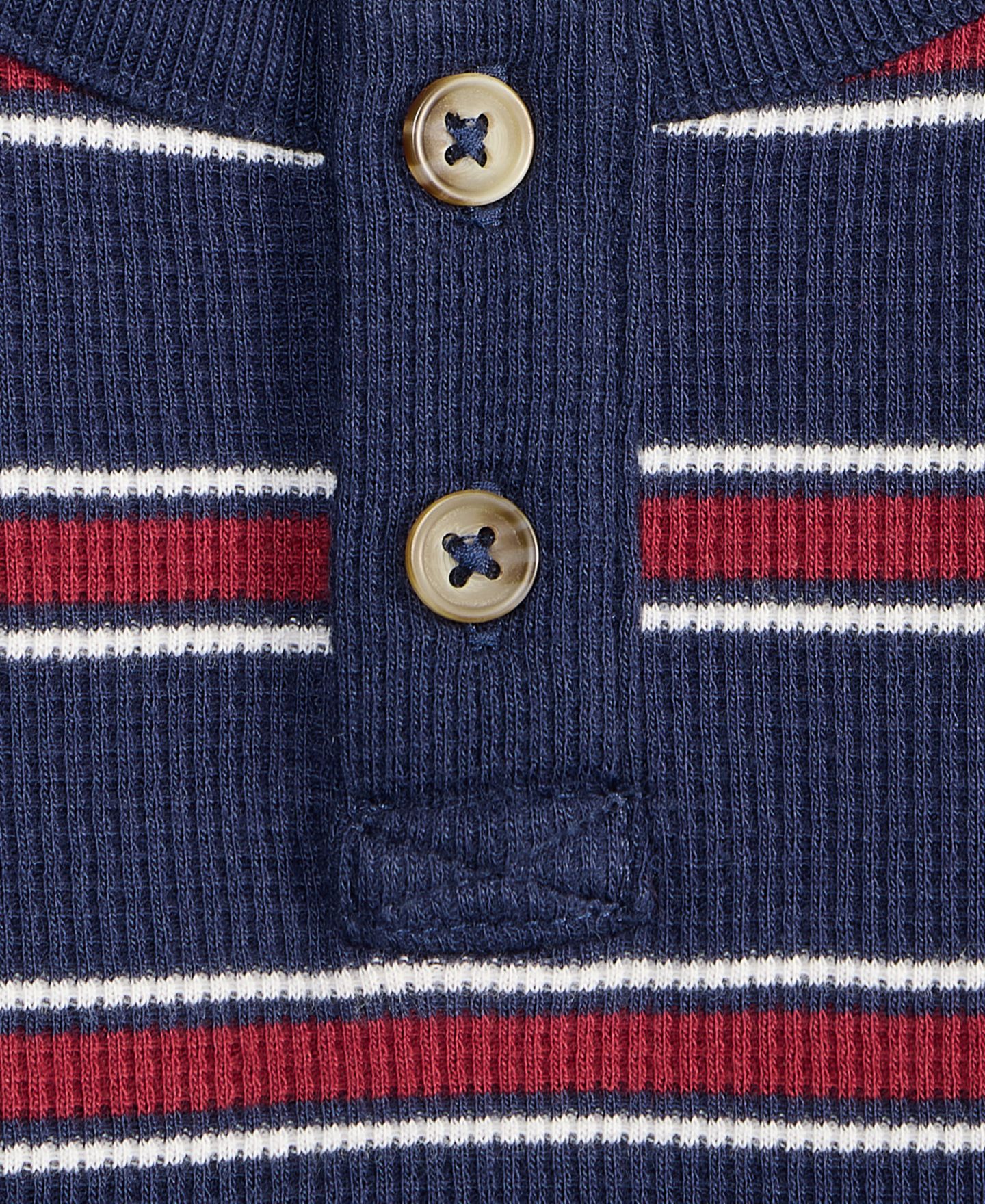 Рубашка Epic Threads Striped Henley Thermal Shirt для мальчиков-малышей, цвет: Тёмно-синий — фото 3