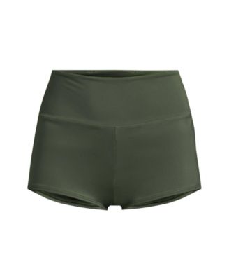 Women's Tugless High Waisted Swim Boy Shorts