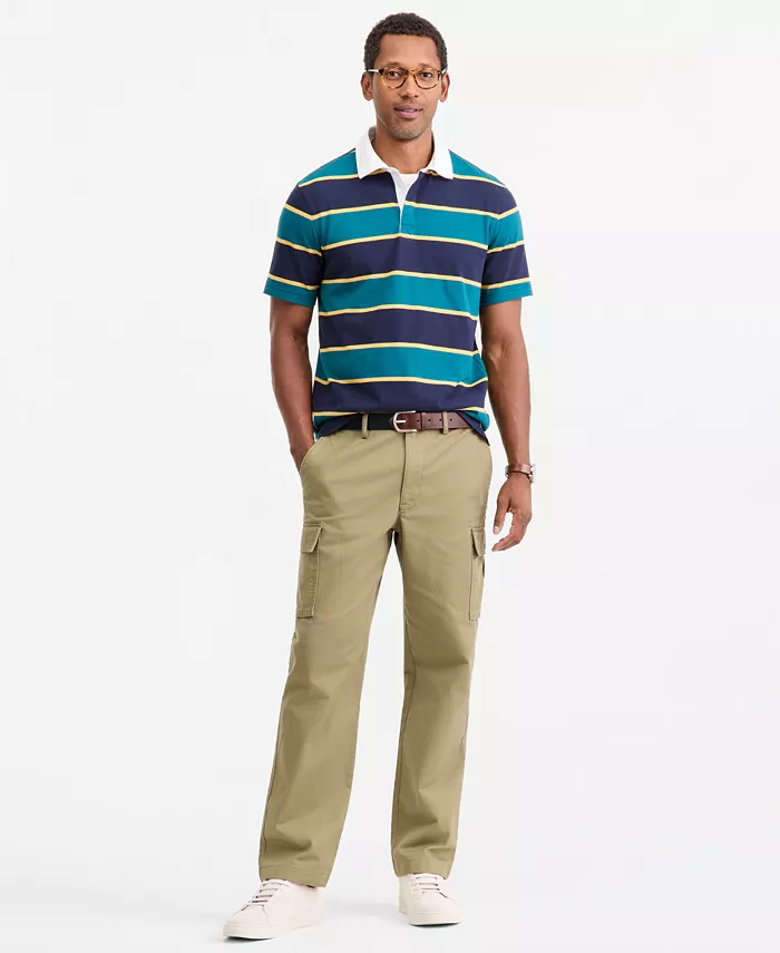 Men's Wide-Fit Dobby Stripe Cargo Pants, Macy's Exclusive - thumbnail 6