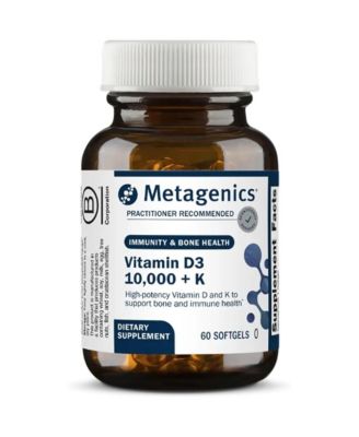 Vitamin D3 and Vitamin K2 10,000 IU with MK 7 Vitamin D3 with K2 for Immune Support, Bone and Heart Health Non GMO,Gluten Free 60 Softgels