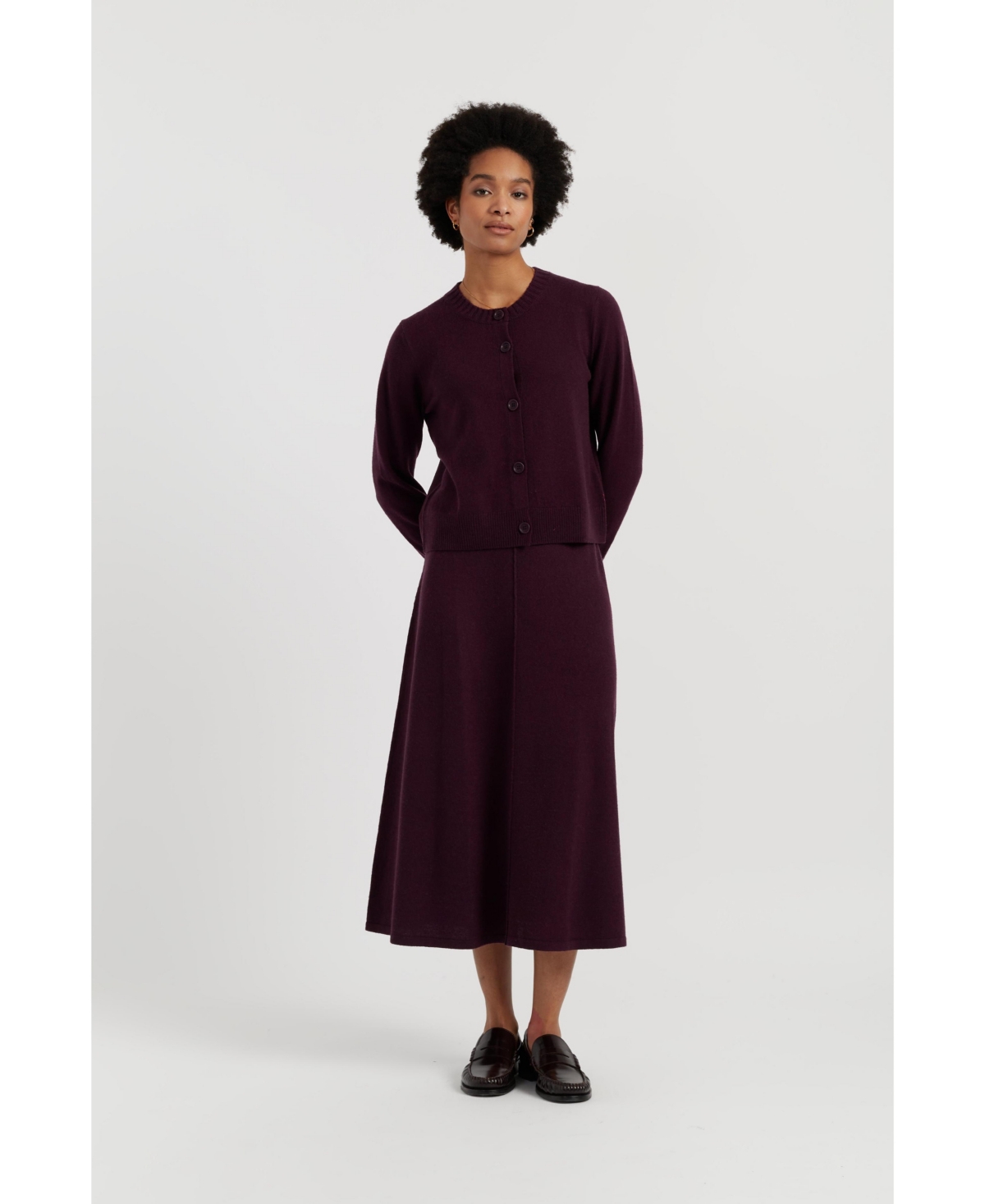 Chinti & Parker Women's Wool Cashmere Midi Skirt