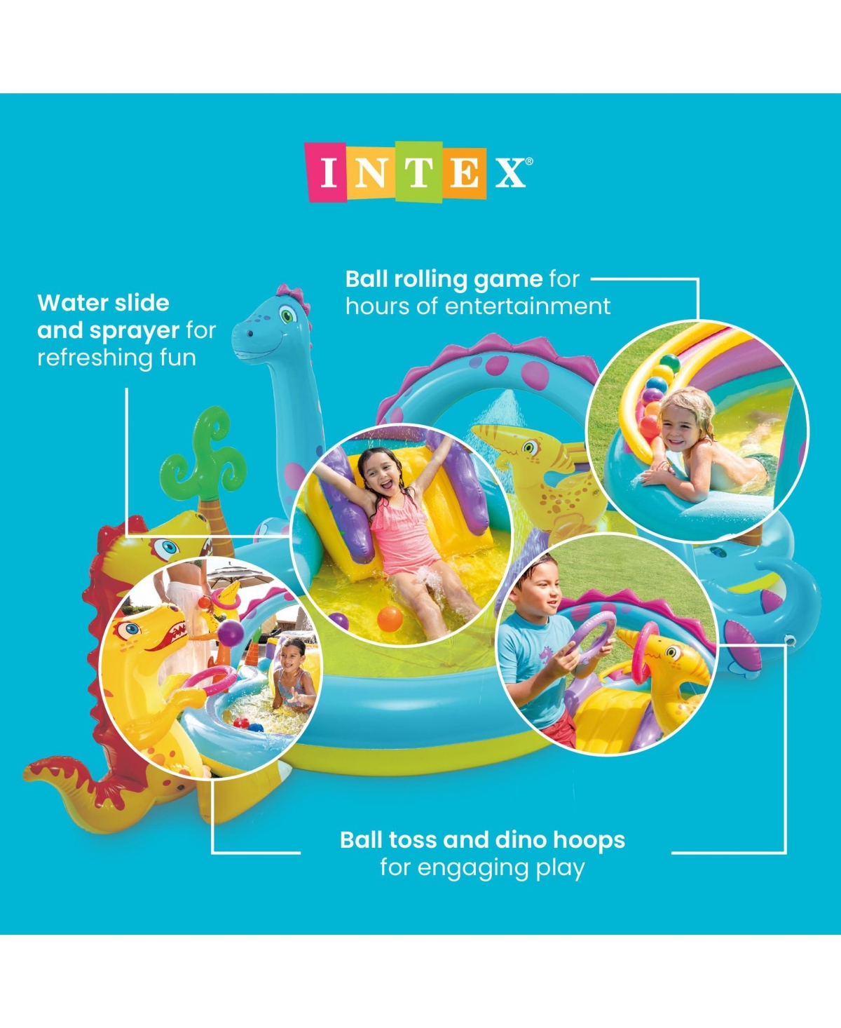 Gnuadz Dinoland Play Center Kiddie Pool