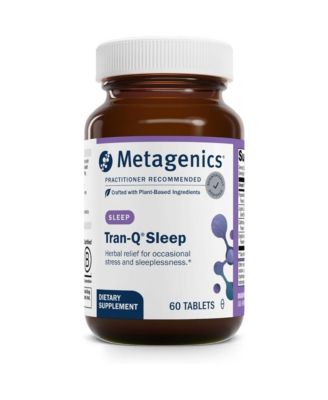 Tran-Q Sleep Herbal Sleep Support With California Poppy, Passion Flower and Lavender Stress Relief and Relaxation 60 Tablets