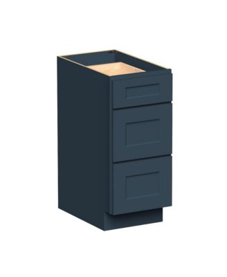 15" W 3-Drawers Base Cabinets, Ready to Assemble Kitchen Cabinet with Solid Wood Frame, Soft-Close Slides and Hinges