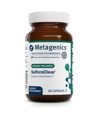 SulforaClear Advanced Detox and Antioxidant Support With Broccoli Sprout Extract, Calcium, Phosphorus and Myrosinase 60 Capsules