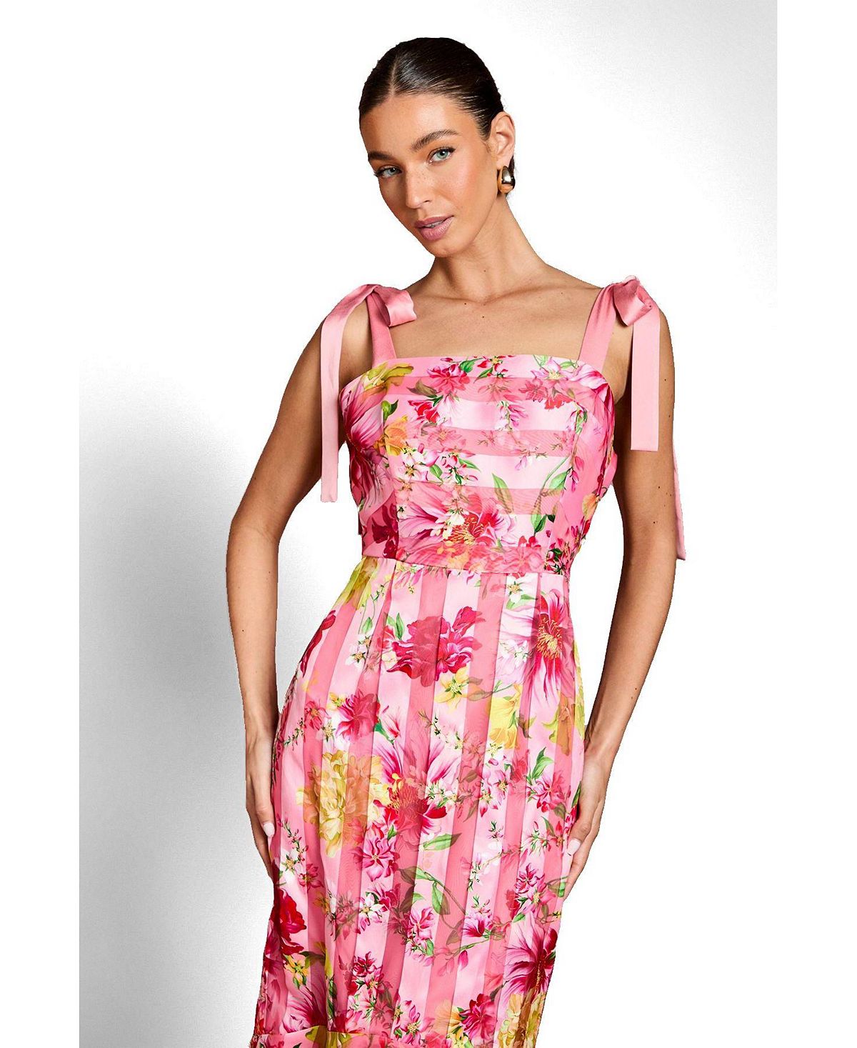 Coast Women's Printed Organza Bow Maxi Dress view 2 — MAYCSS fashion products